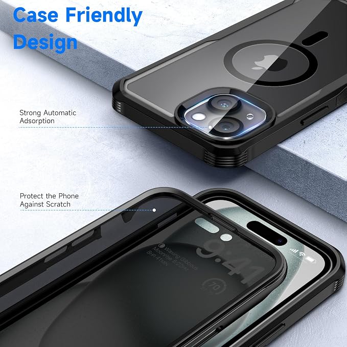 seacosmo for iPhone 15 Plus Case, Full Body Bumper - Image 5