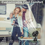 10000mAh Clip On Fan, 42H Run, Quiet & Auto Oscillating Table Fan, Rechargeable - Image 5