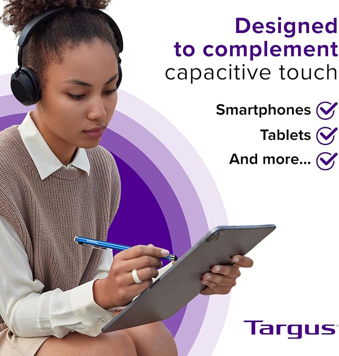 Targus Slim Stylus for Tablets and Smartphones, Metallic Blue - Image 6