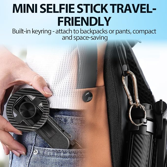 4-in-1 Multifunctional Magnetic Selfie Stick, Portable Pocket Size Selfie Stick - Image 7