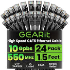 GearIT Cat 6 Ethernet Cable Pack by GEARit