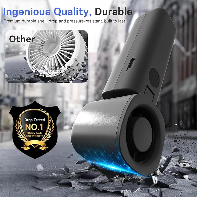 Personal Handheld Fan, Portable 3-in-1 High-Speed Turbo Fan - Image 6