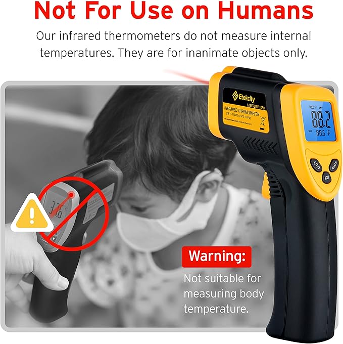 Etekcity Infrared Thermometer Temperature Gun 1080, -58°F to 1130°F - Image 9
