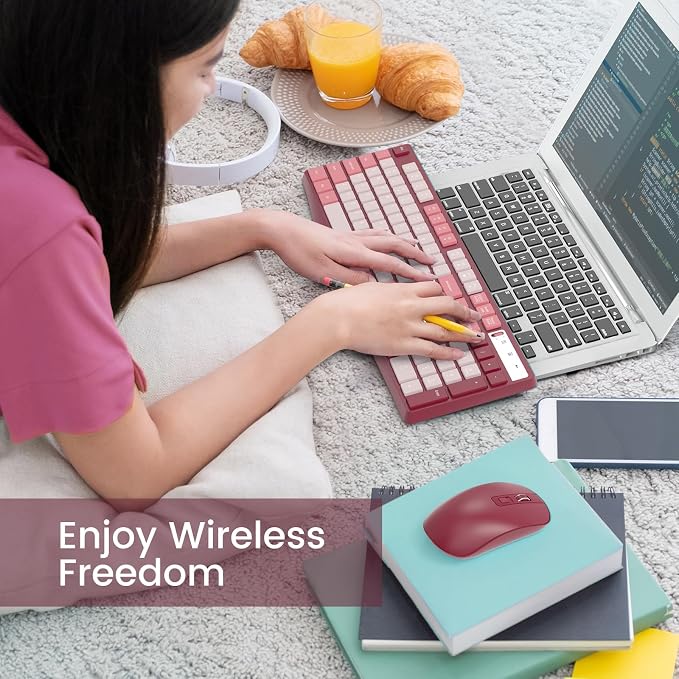 Wireless Keyboard and Mouse Combo, Lovaky 2.4G Full-Sized Ergonomic Keyboard - Image 5