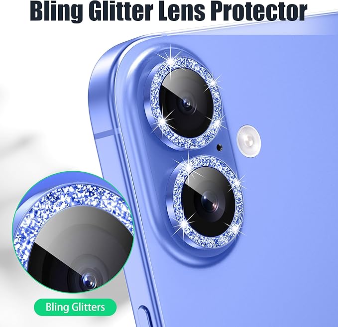AGVEE 3+3 6 Pack for iPhone 16 6.1" / 16 Plus 6.7" Camera Lens Cover Protector - Image 5