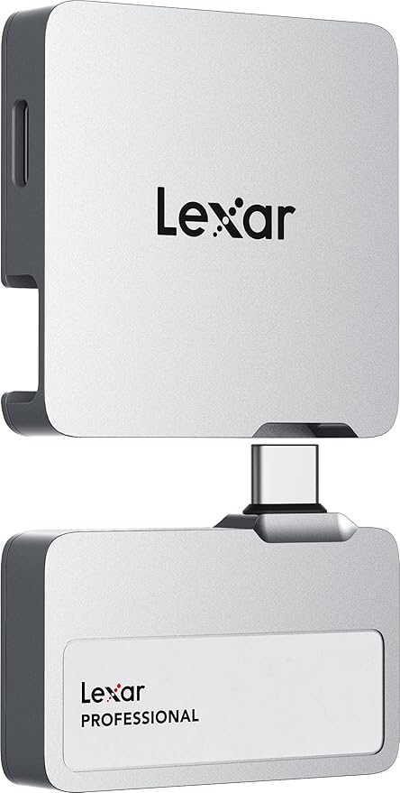 Lexar 1TB Professional Go Portable SSD w/Hub, Supports Apple 4K 60fps ProRes by Lexar