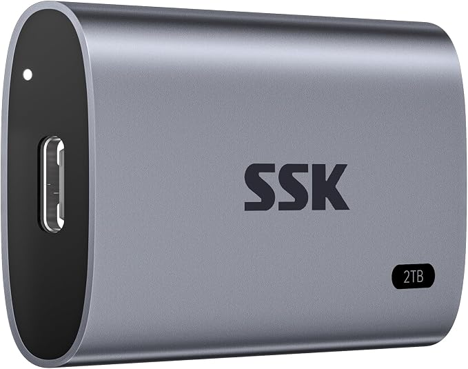 SSK 2TB SSD External Hard Drive, Portable SSD Up to 550MB/s Fast Solid State - Image 8