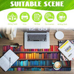 Large Gaming Mouse Pad for Desk, Bookshelves Full of Books Desk Mat, Colorful - Image 3