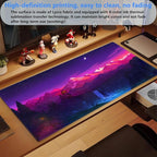 Purple Mouse Pad Pink Desk Mat Gaming Mousepad XXL Computer Pad 31.5 x 15.7 - Image 5
