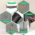 QWR Pet Proof Window Screens and Screen Door Replacement Kit, Patio and Windows. - Image 5