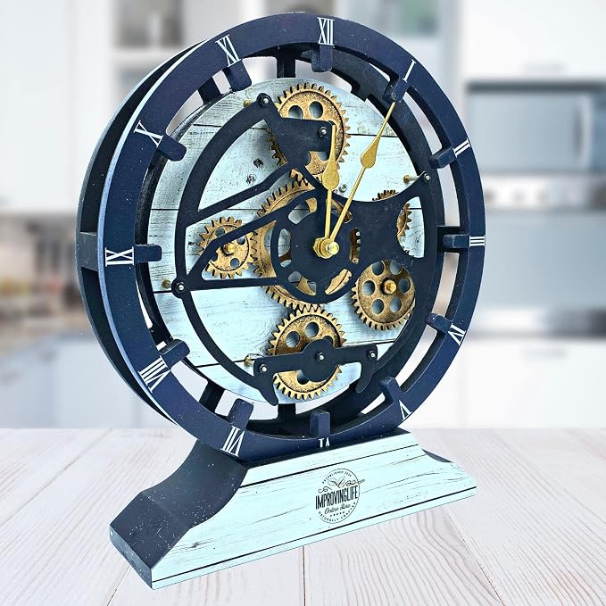 The Gears Clock Desk Clock 10 inches - Image 4
