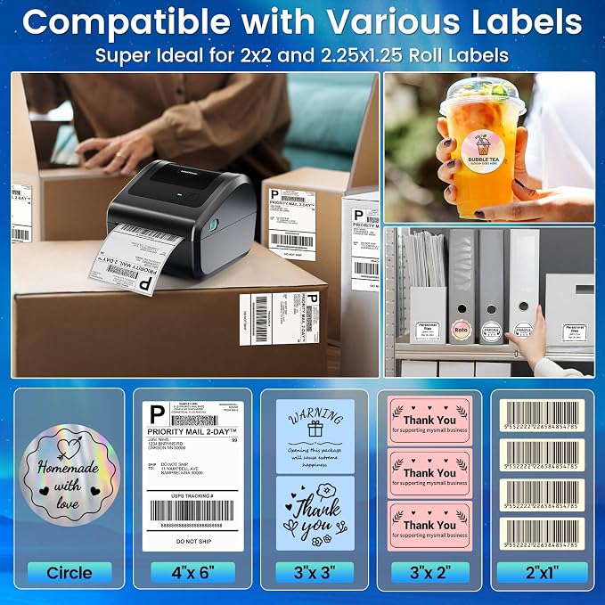 Bluetooth Shipping Label Printer 4x6 - Image 7