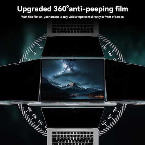 360°Privacy Screen MacBook Pro 13 inch & MacBook Air 13", Matte Anti Glare Blue - Image 2
