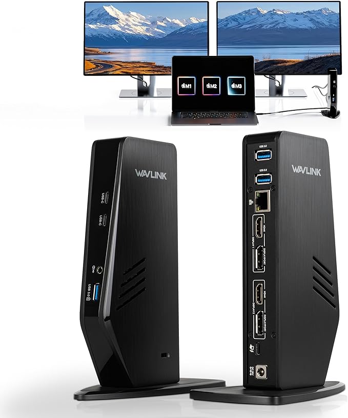 WAVLINK USB 3.0 and USB-C Universal Laptop Docking Station by WAVLINK%C2%AE