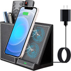 Wireless Charger with Desk Organizer, Wireless Charging Station by LADSTAG
