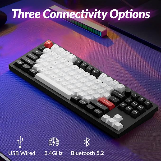 Keychron Q3 HE Wireless Custom Mechanical Keyboard, 2.4 GHz/Bluetooth/Wired QMK - Image 7