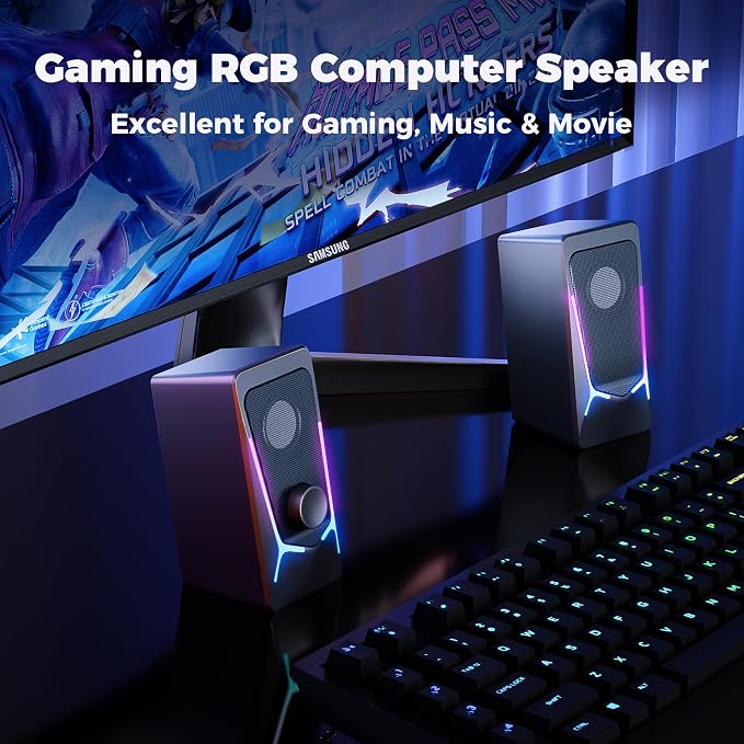 ROSON Computer Speakers, Gaming PC Speakers - Image 8