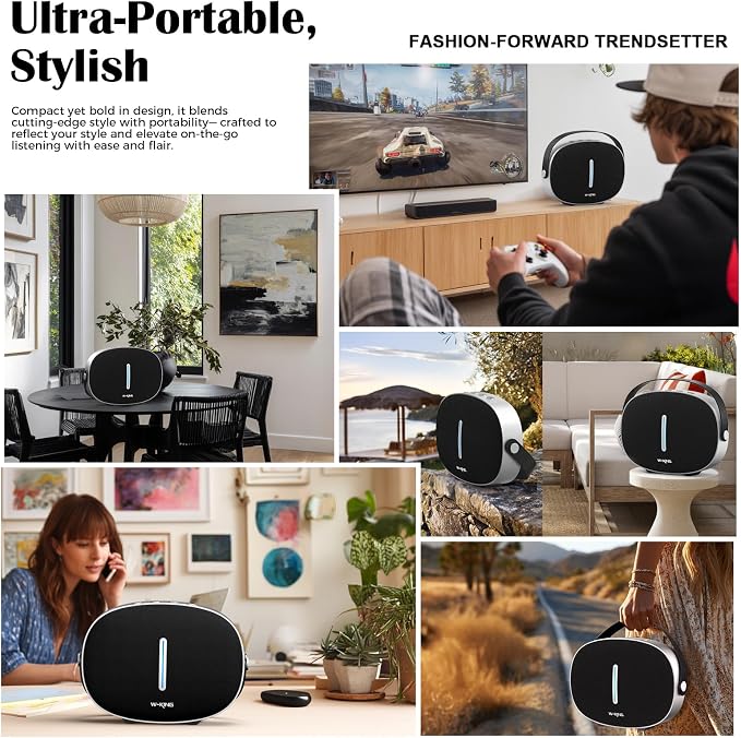 Bluetooth Speaker Loud, W-KING T8II Portable Bluetooth Speakers Wireless - Image 9