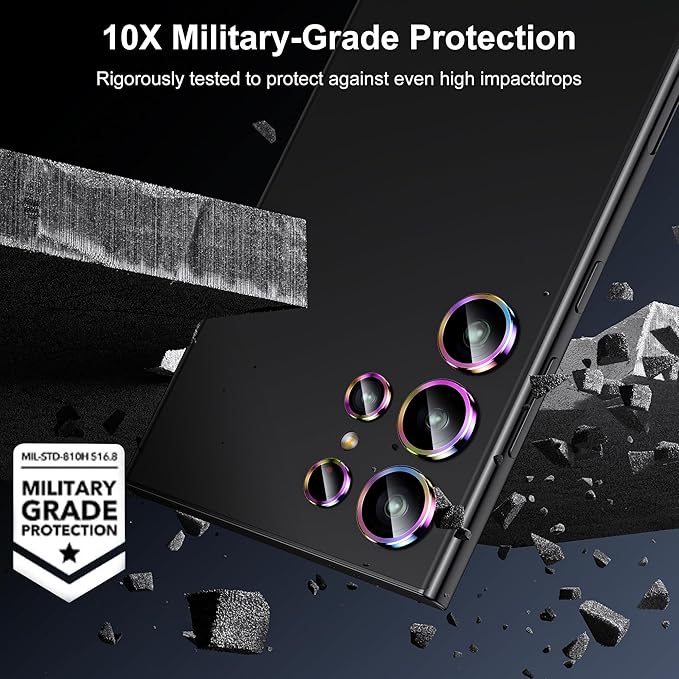 WSKEN for Samsung Galaxy S24 Ultra Camera Lens Protector, Ultra Thin Scratch - Image 4