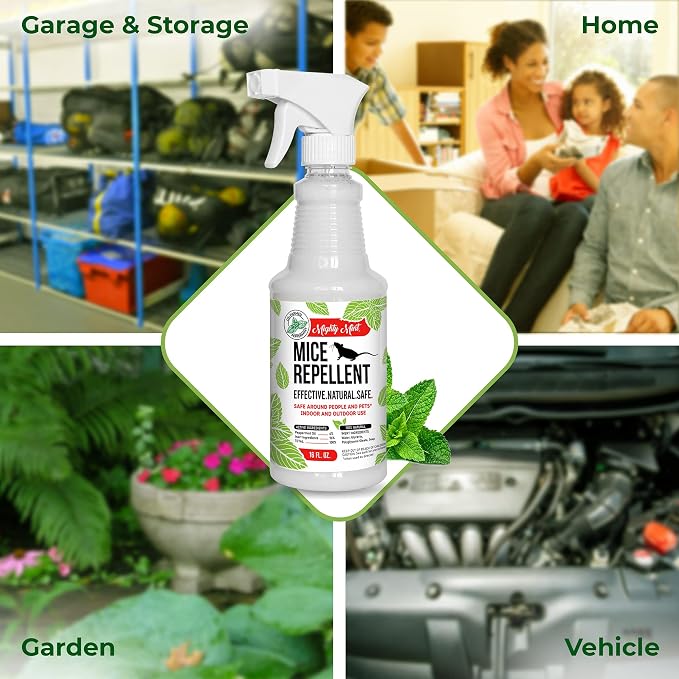 Mighty Mint Peppermint Oil Mouse Repellent Spray – Natural Indoor & Outdoor - Image 5