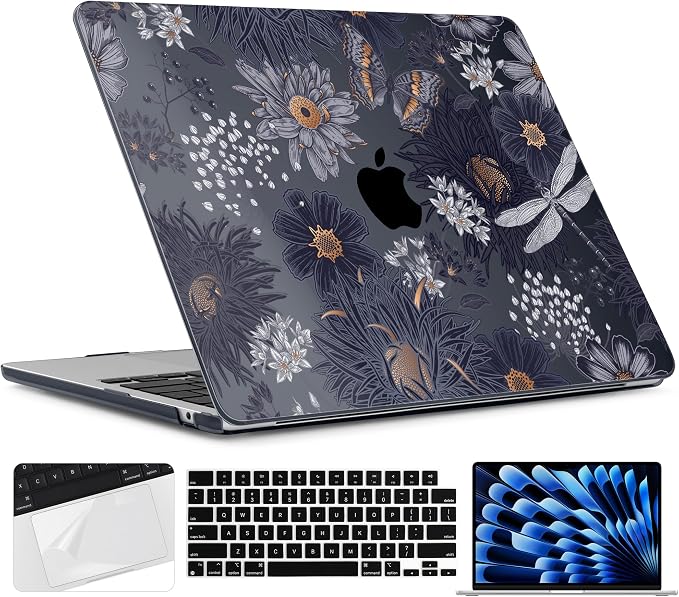 TWOLSKOO Compatible with M4 MacBook Air 15 inch Case 2025-2023 Released Model by TWOLSKOO