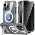 360° Protection Magnetic for iPhone 16 Pro Case Built-in 9H Privacy Screen by Unknown