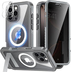 Magnetic & Stand for iPhone 16 Pro Max Case Built-in Privacy Screen Protector by Unknown