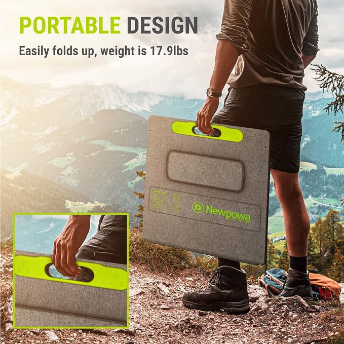 Newpowa 200W Portable Solar Panel Kit - Image 3