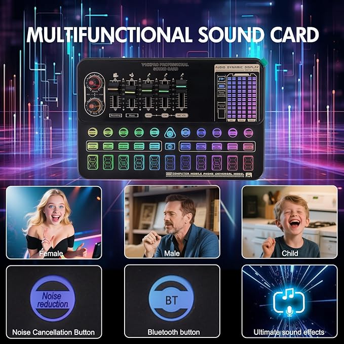 ALSO GO Podcast Equipment Bundle, Professional BM-800 Podcast Microphone - Image 4