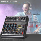 Pyle Professional Bluetooth DJ Audio Mixer - Image 6