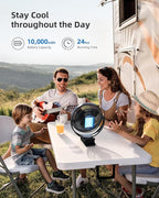 Koonie 10000mAh Clip on Fan Rechargeable, 8-Inch Battery Operated Desk Fan - Image 3