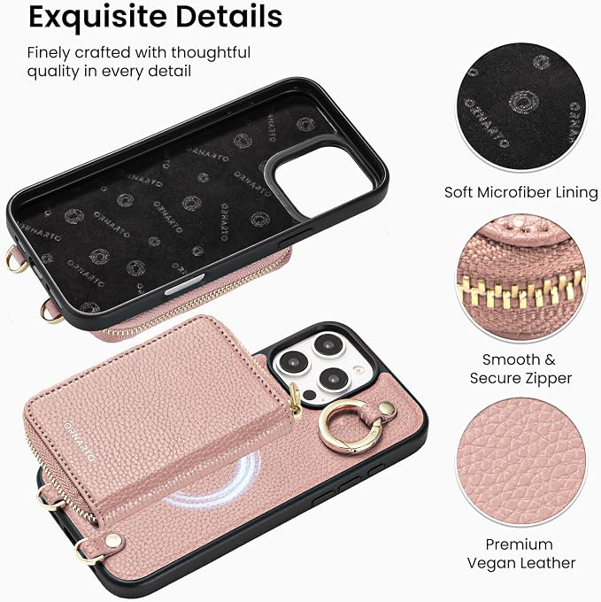 ORNARTO Magnetic Detachable Wallet Case - Image 5