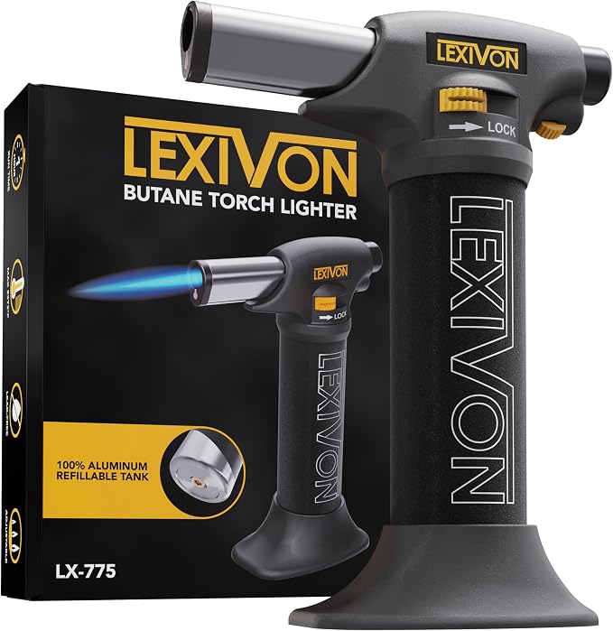 LEXIVON Butane Torch Lighter, Refillable Kitchen Cooking Torch | Self-Igniting by LEXIVONTools