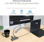 StarTech 6-in-1 USB-C Hub for Monitors, 4K 60Hz HDMI Video, Gigabit Ethernet - Image 4