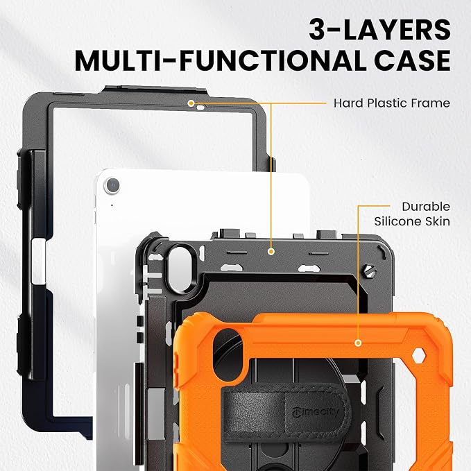 timecity Case for iPad Air 11 Inch M3/ M2, 360° Rotating Stand, Pencil Holder & - Image 8
