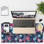 Colorful Flowers Gaming Mouse Pad 3mm Thick Stitched Edge Waterproof Non-Slip - Image 4