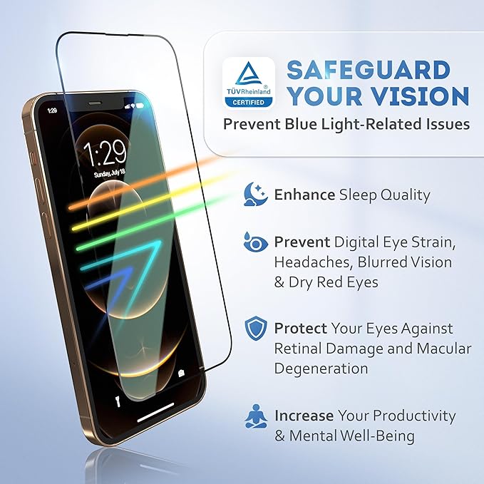 Deppa |2 Pack| Anti-Blue Light Screen Protector - Image 2