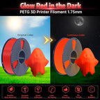SUNLU PETG Glow in The Dark Filament, Luminous 3D Printer Filament 1.75mm - Image 2