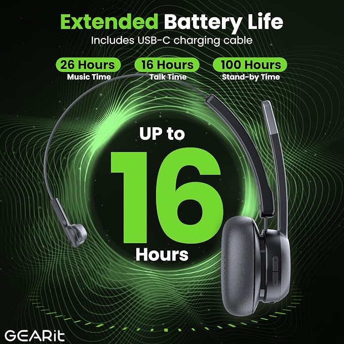 GEARit Wireless Bluetooth Headset - Image 4