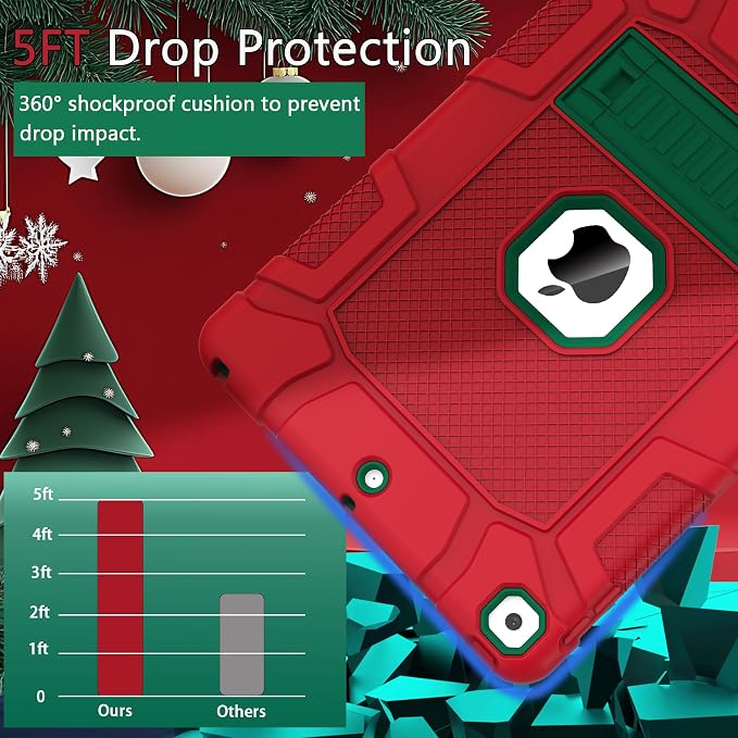 Rantice iPad 9th/8th/7th Generation Hybrid Shockproof Rugged Drop Protection - Image 3