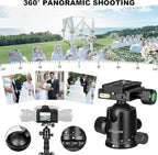 80/85 inches Heavy Duty Tripod for Camera and Phone, DSLR Binoculars Spotting - Image 6