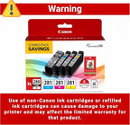 Canon PGI-280XL /CLI-281 Genuine Combo Pack - Image 3