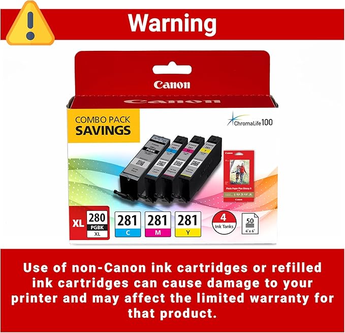 Canon PGI-280XL /CLI-281 Genuine Combo Pack - Image 3