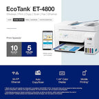Epson EcoTank ET-4800 Wireless All-in-One Cartridge-Free Supertank Printer - Image 5