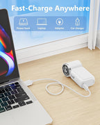 Portable Handheld Mini Fan, 6 Gear Wind, Hand Small Travel Personal Held Fans - Image 9