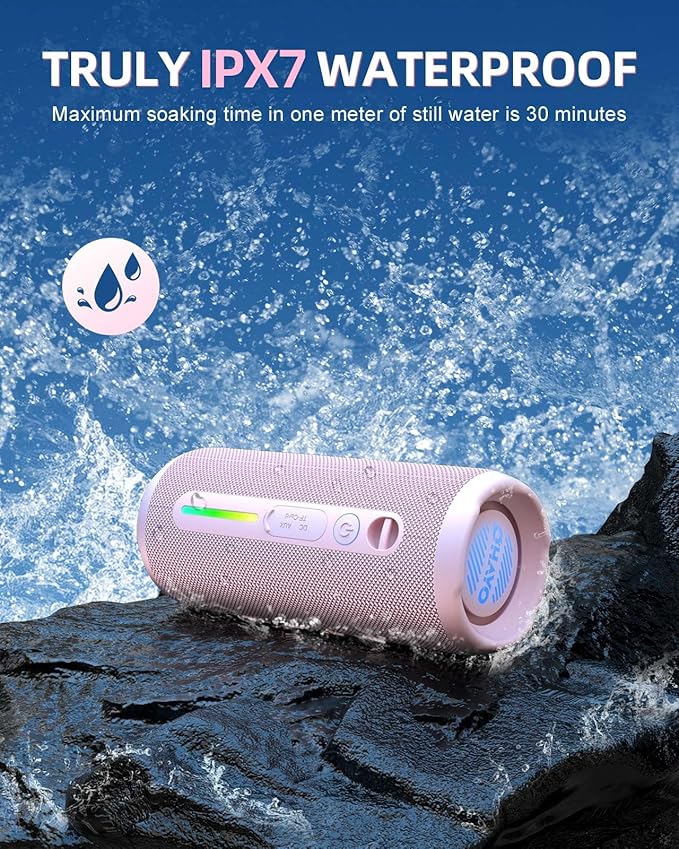 OHAYO Portable Bluetooth Speaker, IPX7 Waterproof Wireless Speaker - Image 3