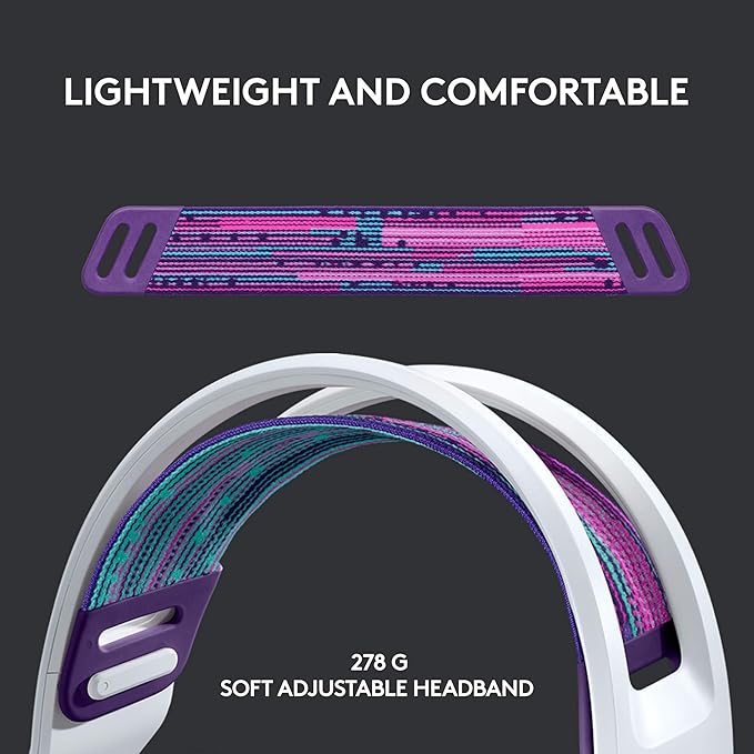 Logitech G733 Lightspeed Wireless Gaming Headset + Litra Beam LX Premium - Image 4