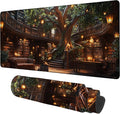 Large Mouse Pad Old Library Gaming Desk Pad Computer Keyboard Non-Slip by Unknown