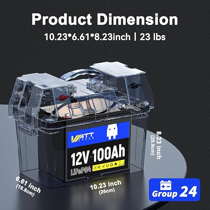 12V 100Ah LiFePO4 Lithium Battery - Image 2