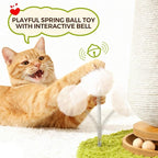 Cat Scratching Post for Indoor Cats, Cat Toys Scratcher Sisal Cat Scratch Posts - Image 6